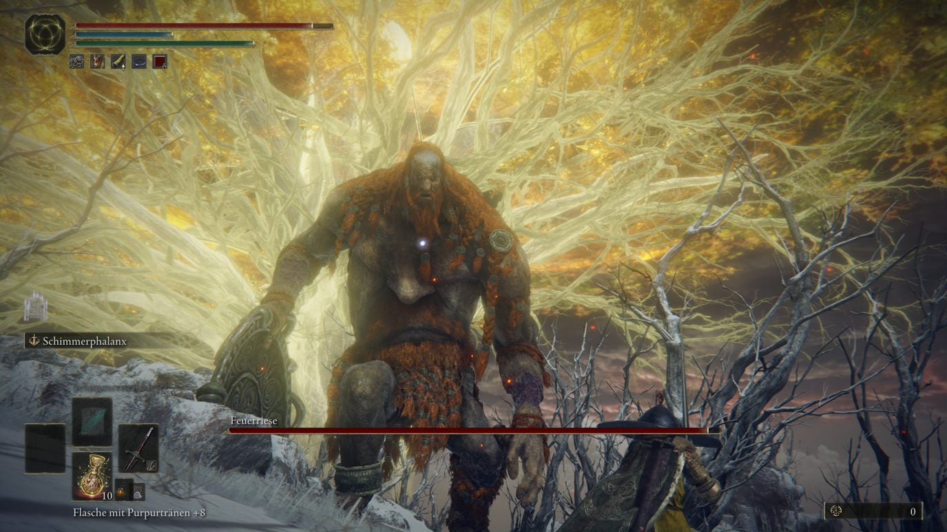 Elden Ring Feuerriese besiegen, Boss beim Flammengipfel Eurogamer.de